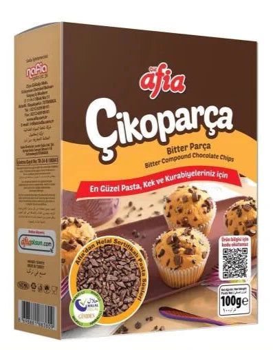 Dark Chocolate Chip 100 Gr. - Premium  from Afia - Just €3.11! Shop now at Islamic Wholesale