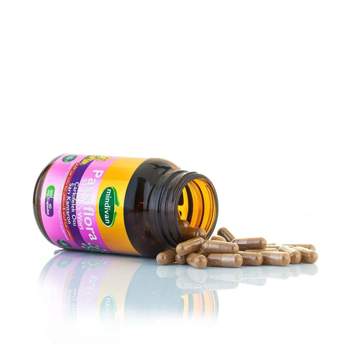 Passiflora & St.John's Wort Capsules - Premium  from Mindivan - Just €9.81! Shop now at Islamic Wholesale