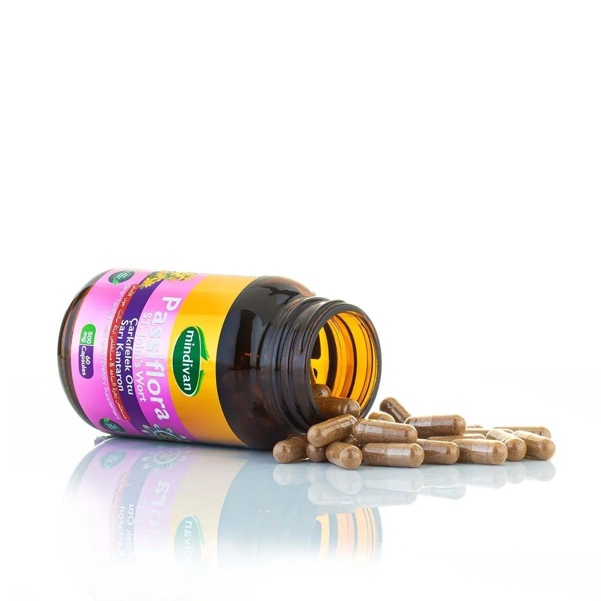 Passiflora & St.John's Wort Capsules - Premium  from Mindivan - Just €9.81! Shop now at Islamic Wholesale