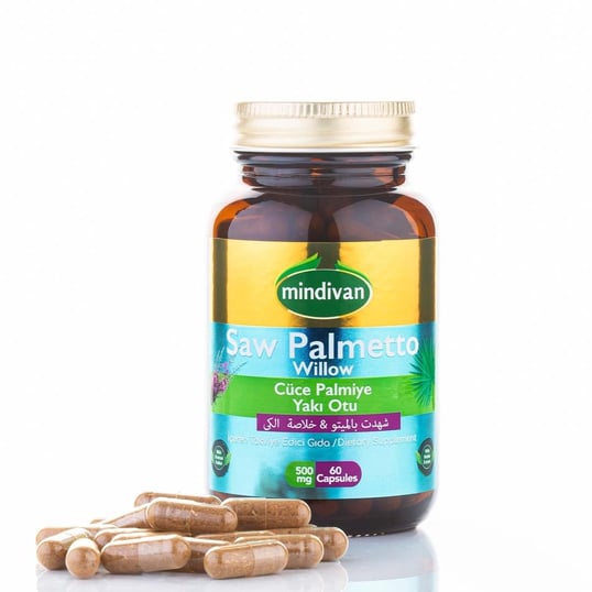 Saw Palmetto & Willow Capsules - Premium  from Mindivan - Just €9.81! Shop now at Islamic Wholesale