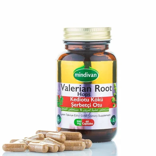 Valerian Root & Hops Extract Capsules - Premium  from Mindivan - Just €9.81! Shop now at Islamic Wholesale