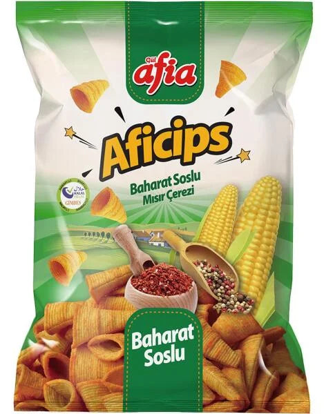 Spicy Corn Chips - Premium  from Afia - Just €0.69! Shop now at Islamic Wholesale