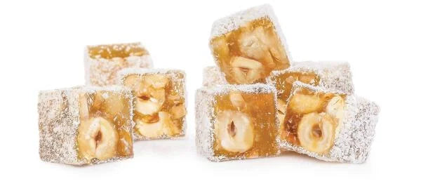 Double Hazelnut Turkish Delight - Premium  from Afia - Just €5.31! Shop now at Islamic Wholesale