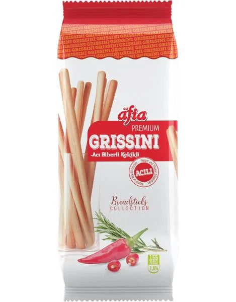 Grissini With Hot Pepper - Premium  from Afia - Just €0.69! Shop now at Islamic Wholesale