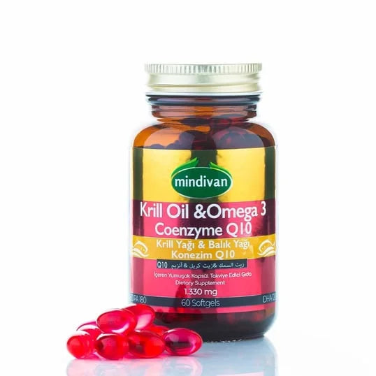 Krill Oil & Omega 3 & CoQ10 Capsules - Premium  from Mindivan - Just €16.88! Shop now at Islamic Wholesale