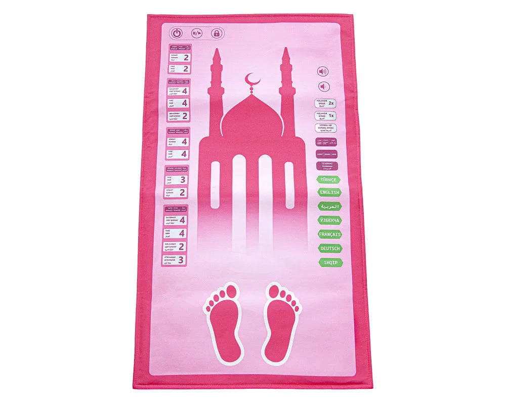 My Salah Mat for Kids - Smart Interactive Prayer Mat for Kids Learning the Salah - Fun & Easy Kids Prayer Mat with 36 Touch Keys, 8 Languaages, Speaker, & Booklets - Islamic Toys for Kids Ages 3 to 8 - Premium  from Ayfa - Just €31.50! Shop now at Islamic Wholesale